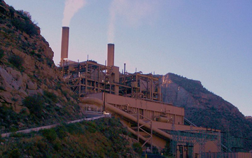 Castle Gate coal-fired power plant in Utah. Nearly half of the US's electricity is from coal, the most carbon intensive energy. Photo by: David Jolley. Castle Gate coal-fired power plant in Utah. Nearly half of the US's electricity is from coal, the most carbon intensive energy. Photo by: David Jolley.