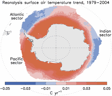 Antarctic Southern Ocean surface temperature trends