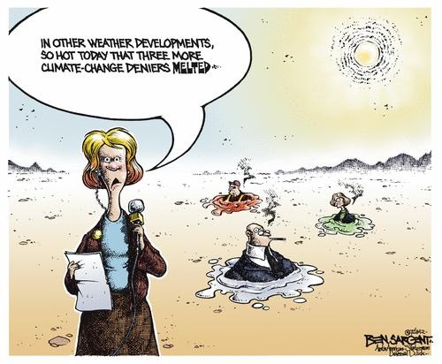 Climate Change Deniers Melting 2012 Toon 50
