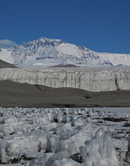 Ice margin of an Antarctic glacier Photo of the ice margin of an Antarctic glacier