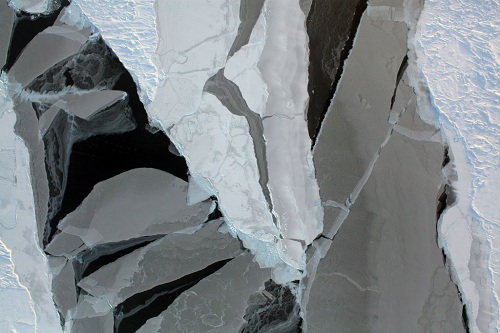 Aerial photo of Arctic sea ice: NASA NASA Aerial photo of Arctic sea ice
