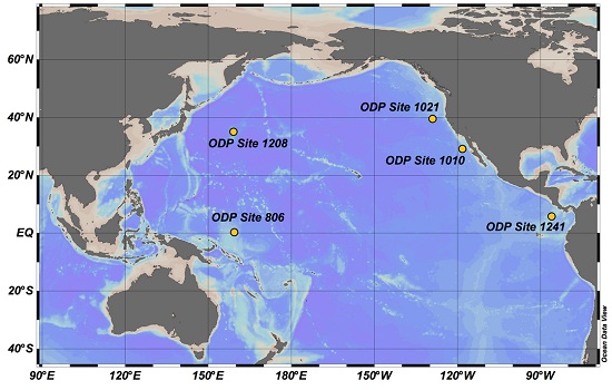 Core Sample Drilling Sites Map of Core Sample Drilling Sites