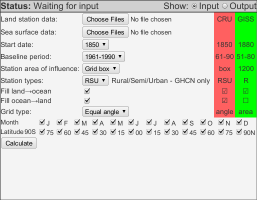 Calculation controls