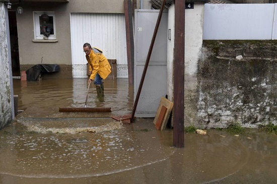 Flooding in Anduze, France, Sep 19, 2020 